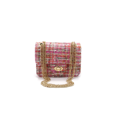 Bag tweed pink