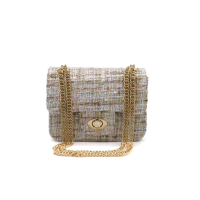 Bag tweed crème 