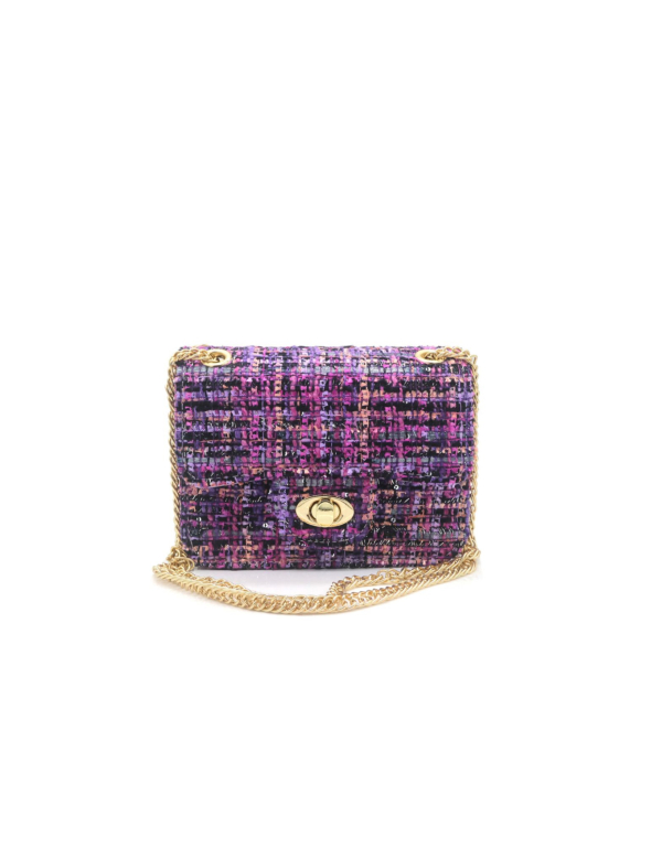 Bag tweed purple Bag tweed purple